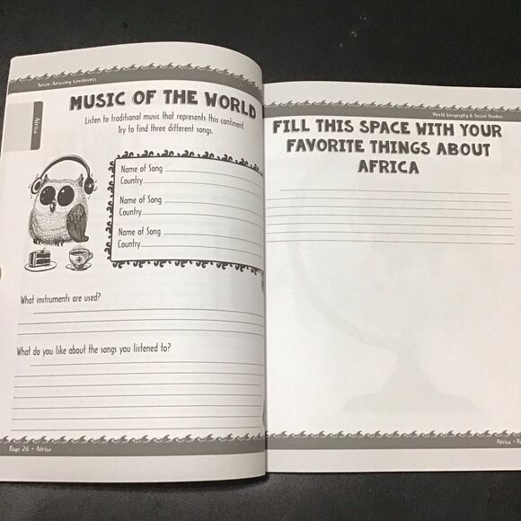 Seven Amazing Continents- Travel Dreams Geography Book The Thinking Tree - Picture 5 of 5